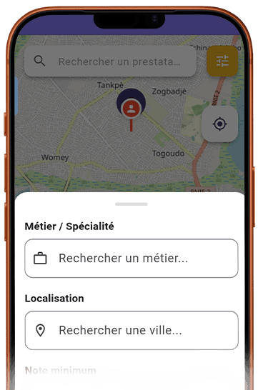 Aperçu de l'application Presta